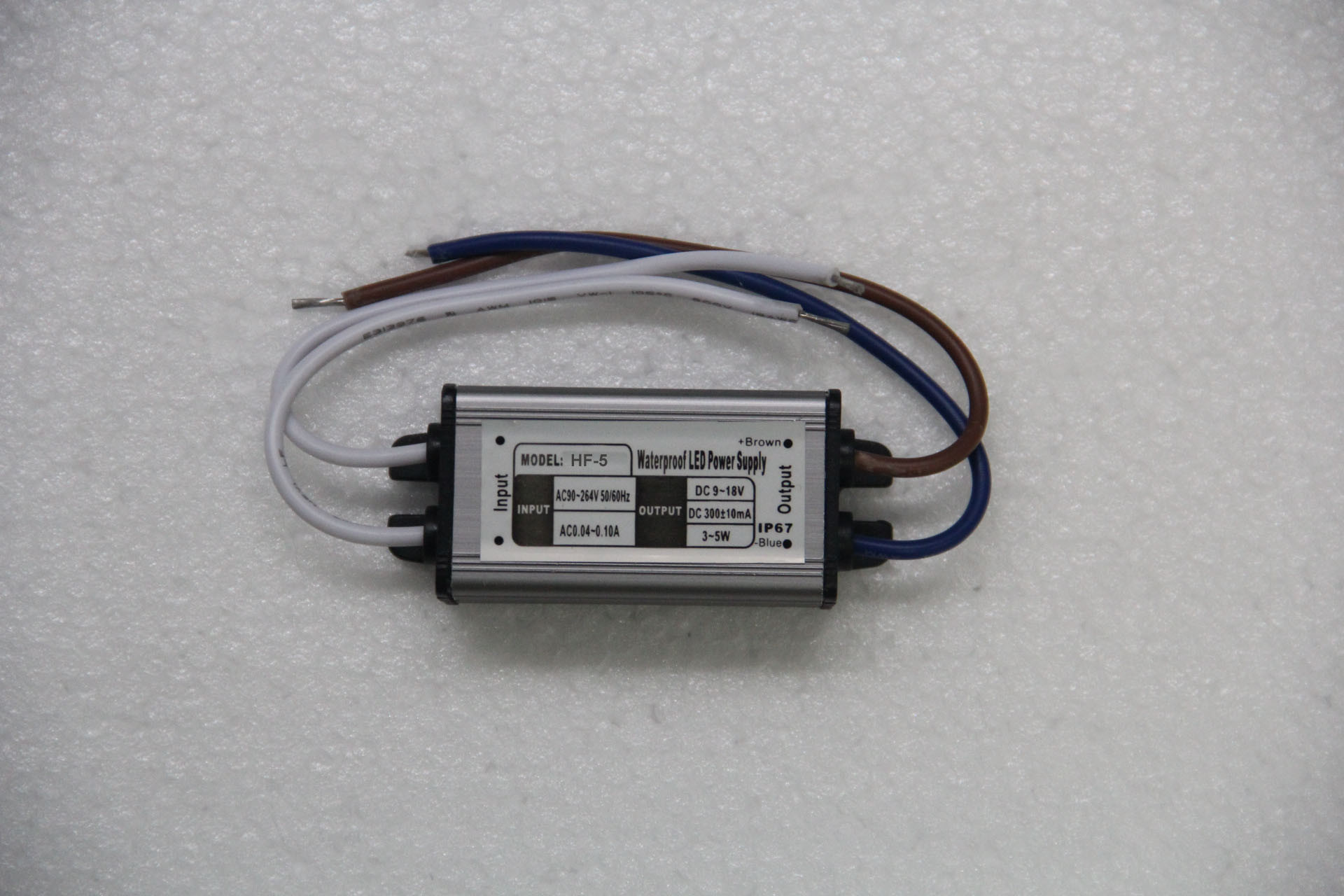 Alimentazione elettrica costante della corrente 5W LED del portatile di CC di ROHS 18V IP68 300mA con EN61547