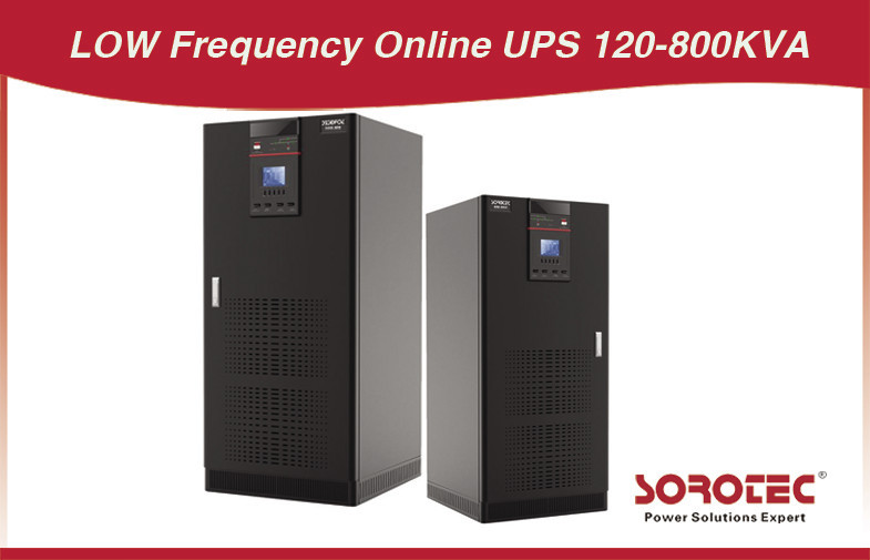 Doppia conversione 120 - 800KVA bassa frequenza UPS Online ininterrotta alimentatore 50/60 HZ