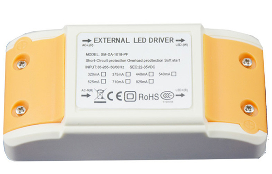 Del LED alimentazione il driver costante 85V - 265V il CA, il CE RoHS della corrente LED da 18 watt