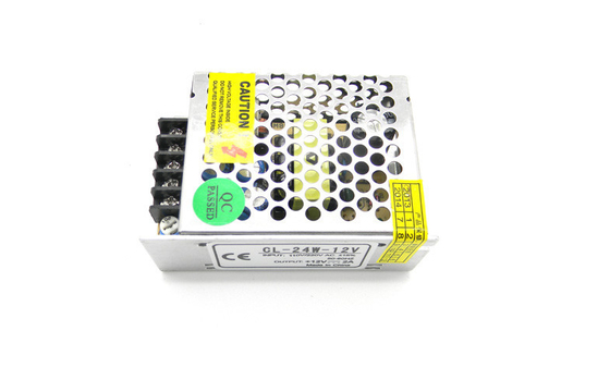 il metallo di 12V 2A 25W ha rivestito la corrente costante a una uscita dell'alimentazione elettrica di tensione della macchina fotografica del CCTV