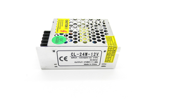 il metallo di 12V 2A 25W ha rivestito la corrente costante a una uscita dell'alimentazione elettrica di tensione della macchina fotografica del CCTV