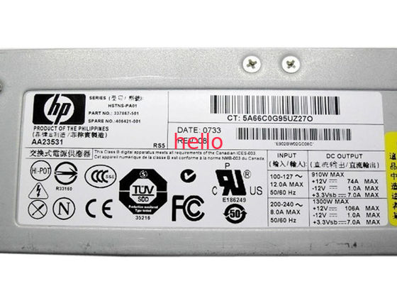 Compaq 337867-001 alimentazioni elettriche del server di 1300W HP con il fan attivo