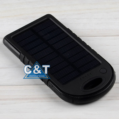 La Banca di sostegno di potere della porta USB doppia, batteria esterna di sostegno del pannello solare 5000mAh