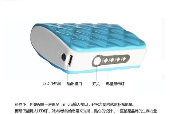 alimentazione elettrica mobile di 1A 5V per il telefono cellulare/automobile con il LED