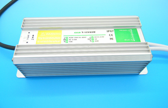 60w il condensatore elettrolitico di alluminio IP68 impermeabilizza il driver costante della corrente LED dell'alimentazione elettrica