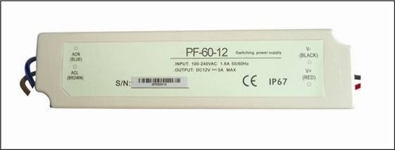 LED che accende 60 CC costante del driver IP67 24V di tensione LED di watt, alta affidabilità