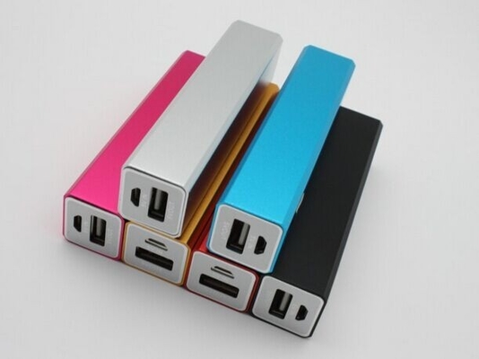 blocco alimentatore portatile di USB di forma porpora di rettangolo 3200mAh per il taccuino