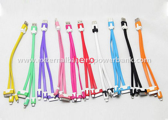 Le tagliatelle universali hanno modellato 3 in 1 USB che fa pagare il cavo per i colori dello Smart Phone 10