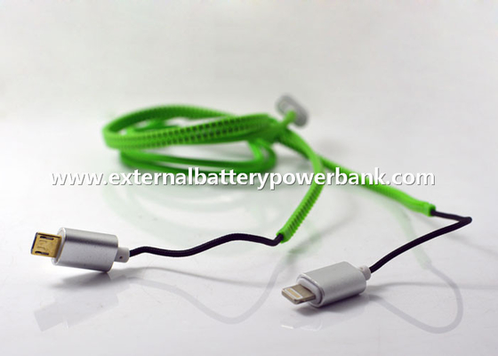 chiusura lampo di 1M che alleggerisce il micro cavo del trasferimento di dati di USB per Apple ed i telefoni di androide