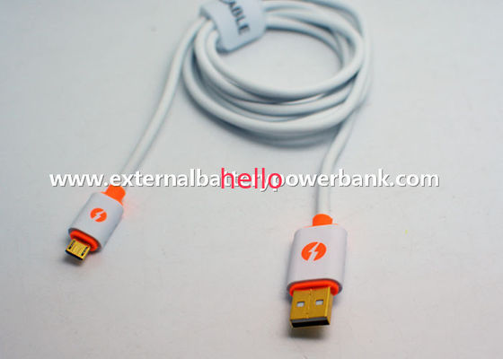 Cavo di dati bianco rotondo del micro USB2.0 per i telefoni di androide di Samsung HTC/Blackberry
