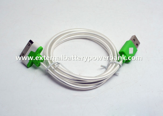 cavo brillante del trasferimento di dati di 100cm USB con luce verde per iPhone4/4S/iPad1/iPad2