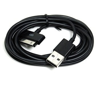 Cavo extra-lungo di sincronizzazione dei dati del nero 6FT USB per il iPad di iPhone 4 4S 3GS iPod di Apple