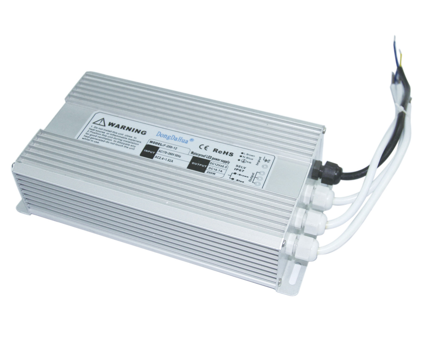 24V driver impermeabile accurato 200W 8300mA, driver di CC LED della luce di EPA3050B contabilità elettromagnetica LED